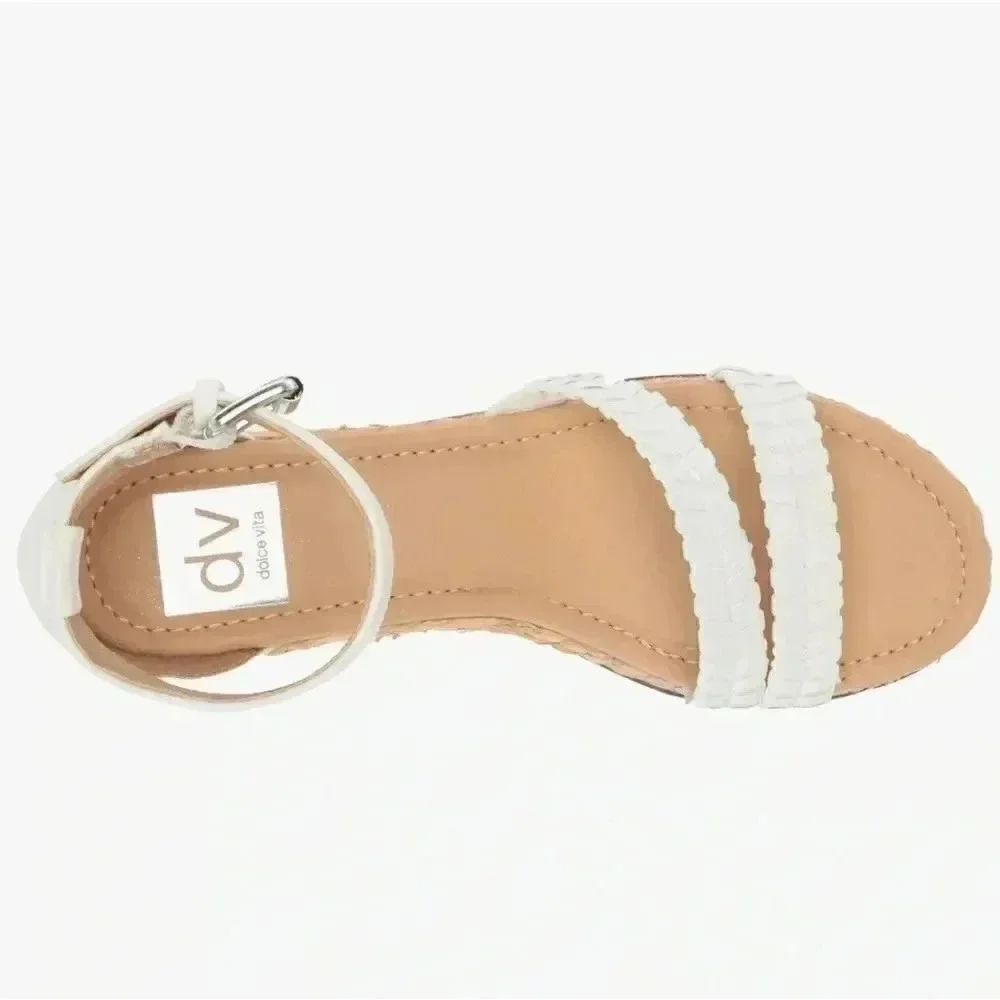 Dolce Vita Women’s Bannon Sandal | Wedge | Size 8.5 M | White